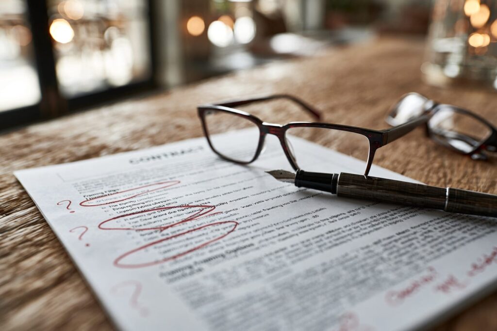 Fixed-price framing contract with vague scope highlighted as a warning about budget failure